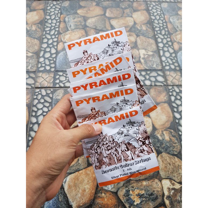 Senar Gitar String Akustik Pyramid Original Premium 1 Set Murah no1-6