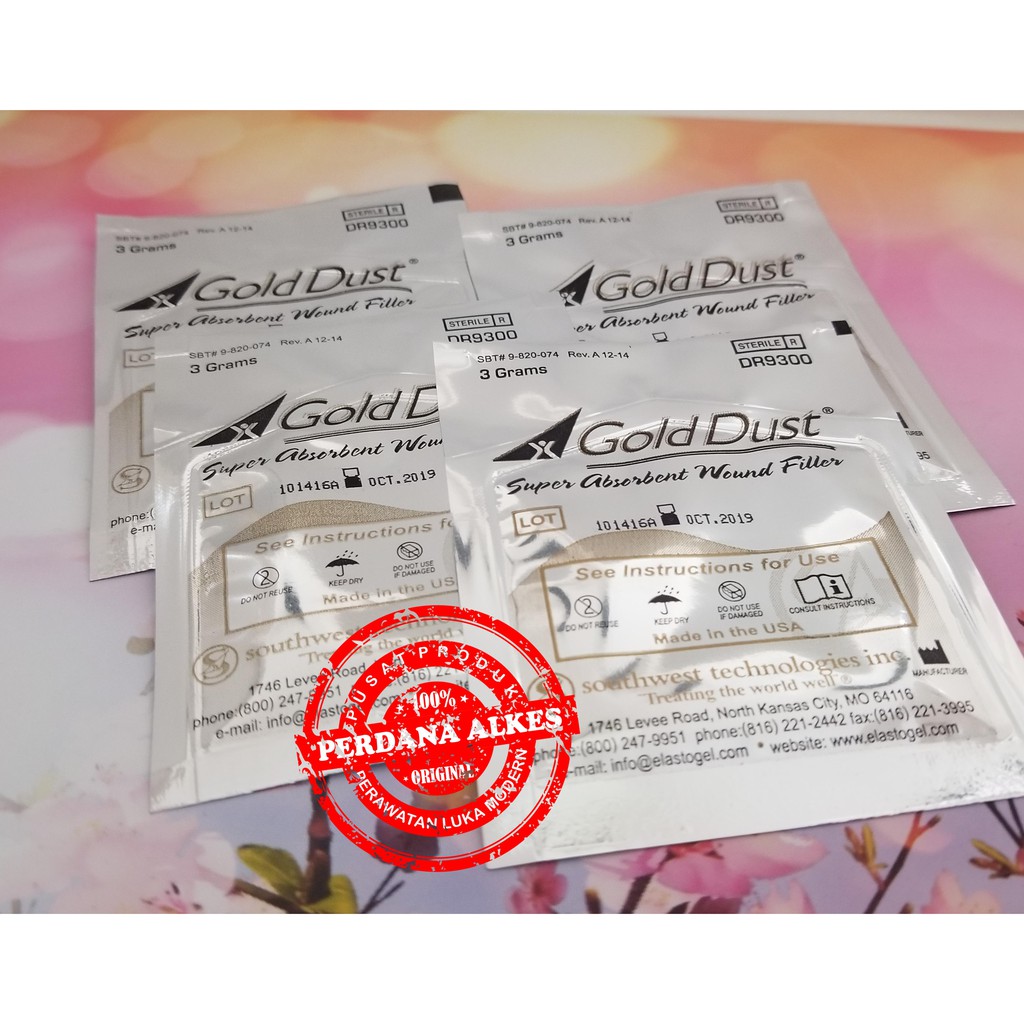 Gold Dust Filler Absorben Cairan Luka