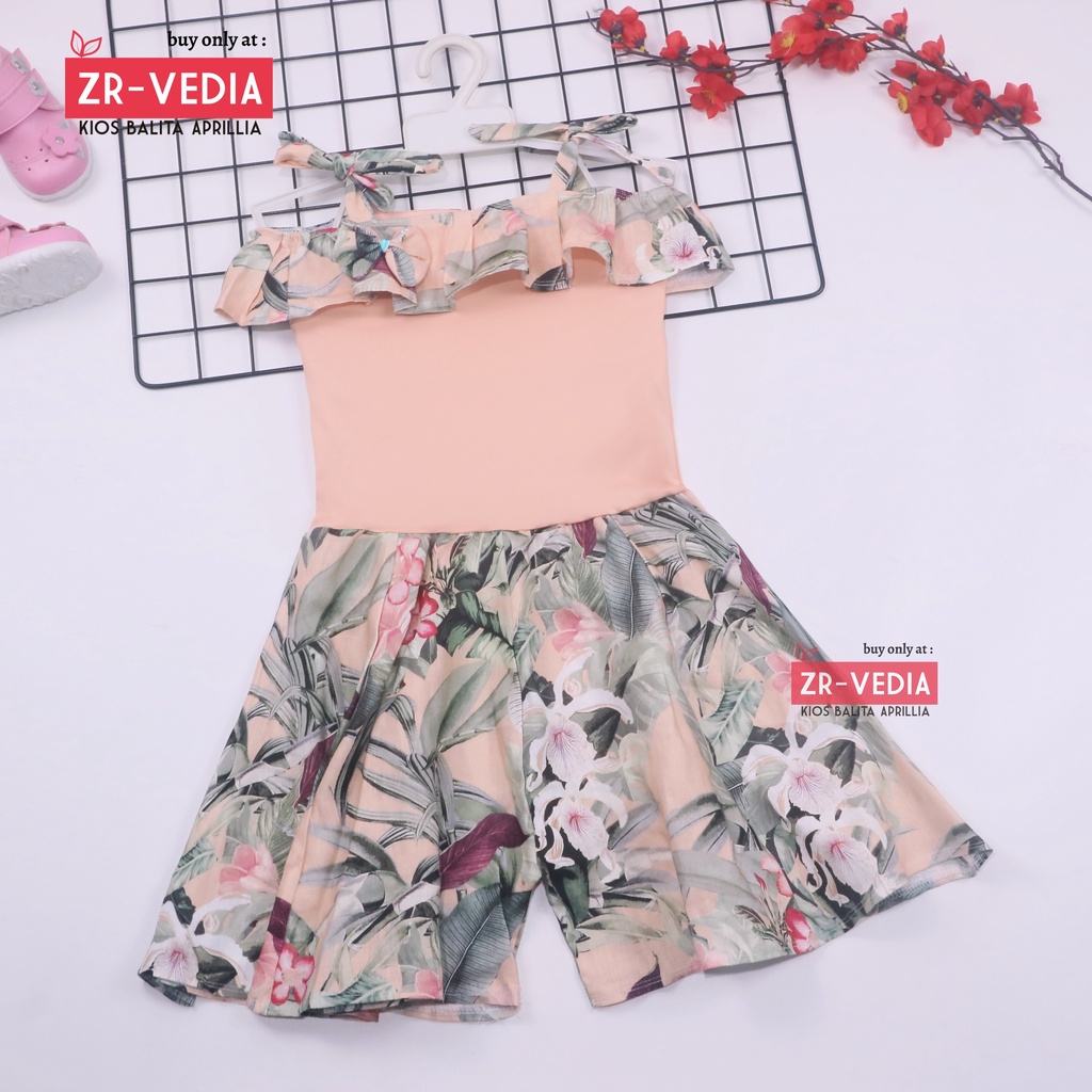 Jumpsuit Sweety uk 3-4 Tahun / Baju Anak Perempuan Import Tank top Overall Kensi Balita Cewek Adem