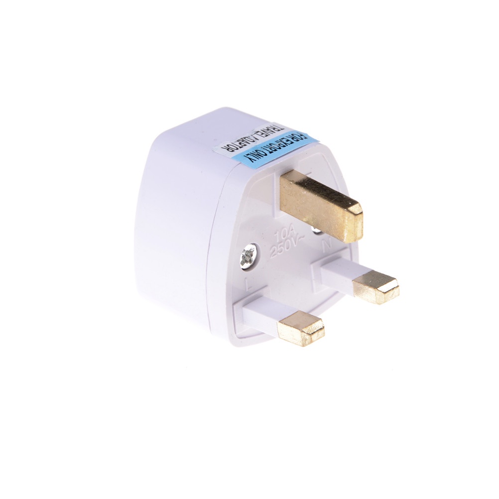 (LUCKID) 1pc Adapter Konverter AC Power Tipe G 3 Pin Plug UK Universal Untuk Travel