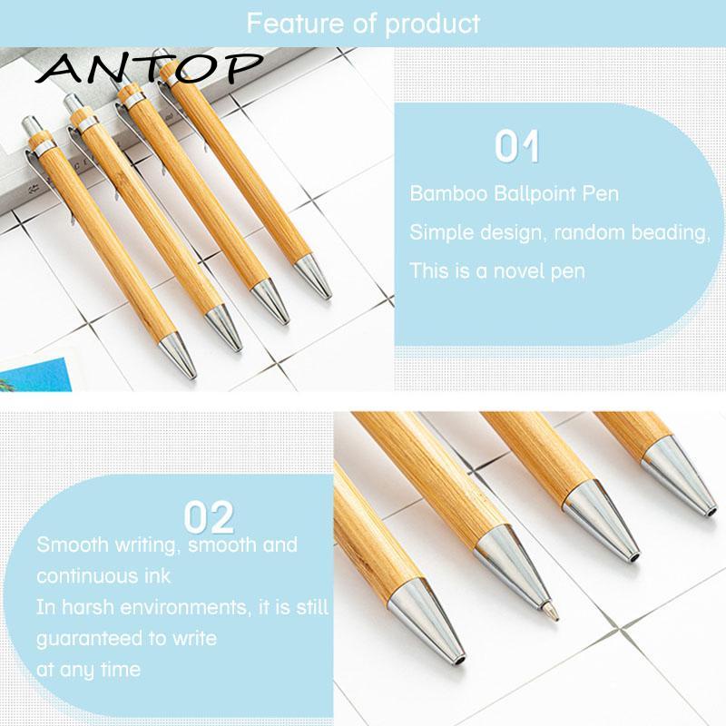 Bolpen Model Batang Bambu simple Untuk stationery