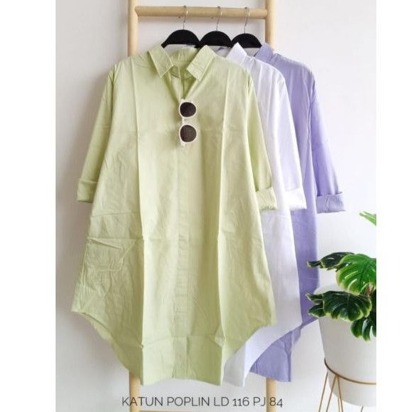 Tunik katun poplin ld 116 cm