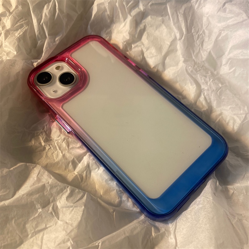 BARU! Kualitas Tinggi Gradien Bening TPU Akrilik untuk Case iPhone 11 Pro Max 12 Pro Max 13 Pro Max 14 Pro Max Case