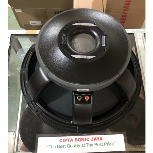 (peti kayu) speaker 18&quot; subwoofer wisdom 6616