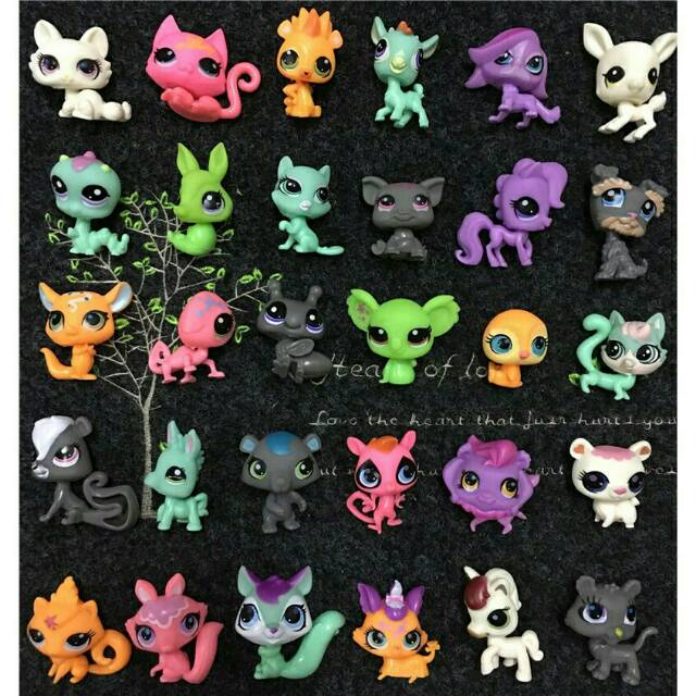 Figure Littlest Pet Shop 1 Set isi 6 Pcs atau Topper Kue Littlest Pet Shop