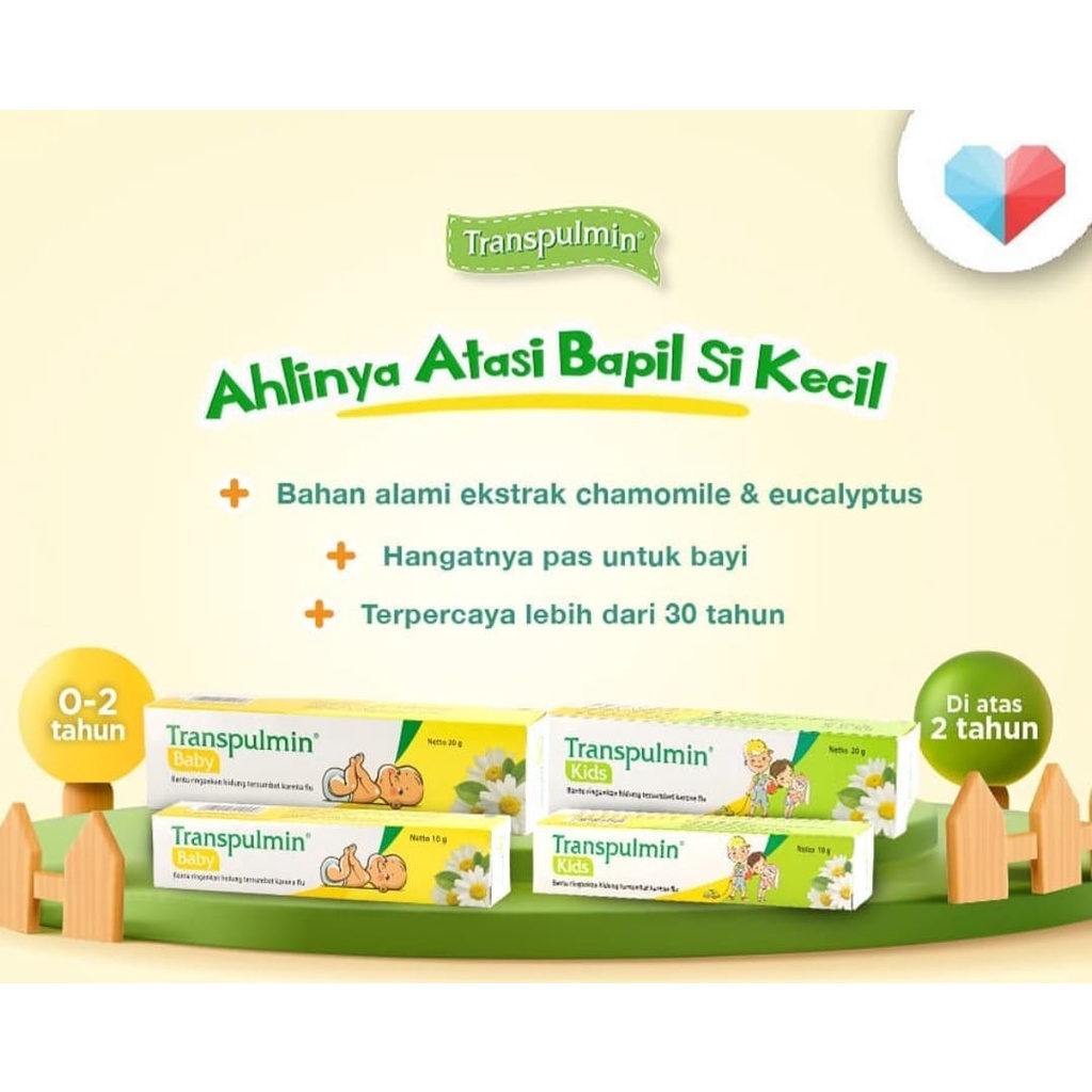 ♥BabyYank♥ TRANSPULMIN BABY 10G 20G - TRANSPULMIN KIDS 10G 20G BABY BALSAM KIDS BALSAM