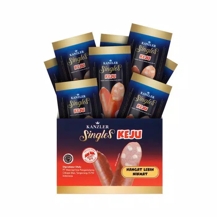 

Termurah 1 BOX - SOSIS KANZLER - KEJU / 12 PCS