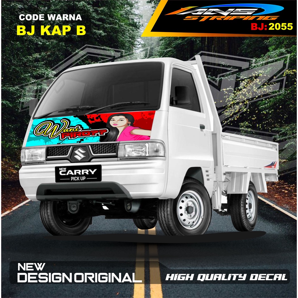 STICKER DECAL KAP DEPAN CARRY L300 PICK UP / STIKER KABIN CARRY L300 / STIKER KAP CUP DEPAN L300 PICK UP / STIKER MOBIL