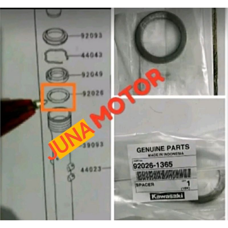 Ring shock sok depan ninja rr r original