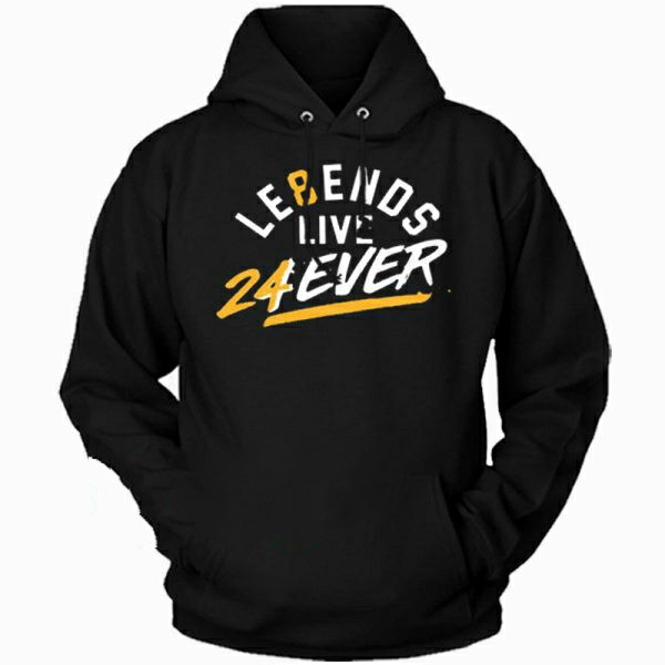 JAKET HOODIE KOBE BRYANT LEGEND LIVE 24 EVER NBA BASKET KATUN FLEECE