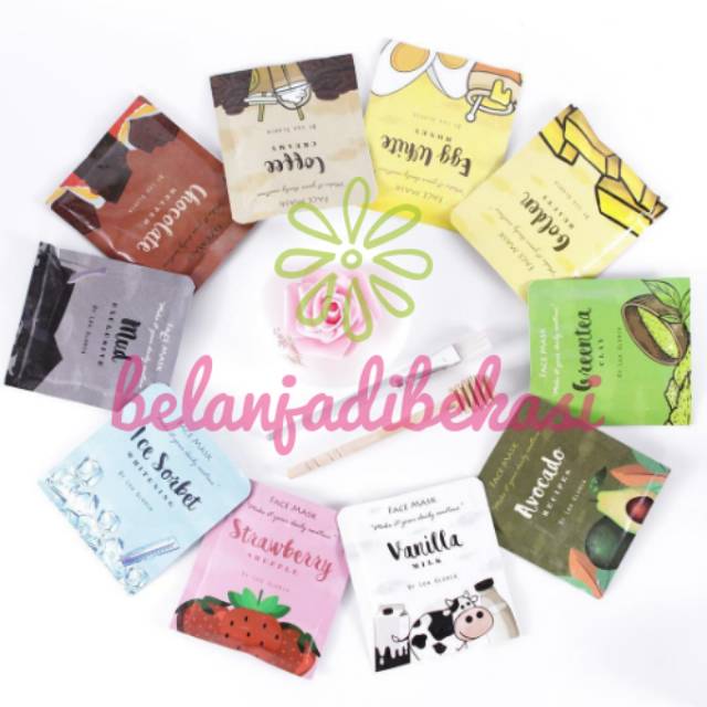 DISTRIBUTOR RESMI (20GRAM KEMASAN BARU) MASKER ORGANIK BY LEA GLORIA