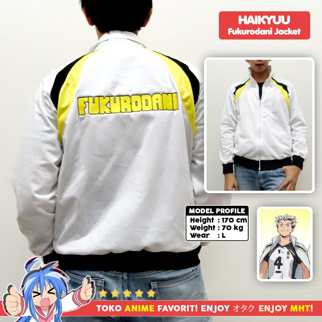 Jaket Anime Haikyuu! - Fukurodani Volleyball Club - Bokuto - Akaashi - myhobbytown