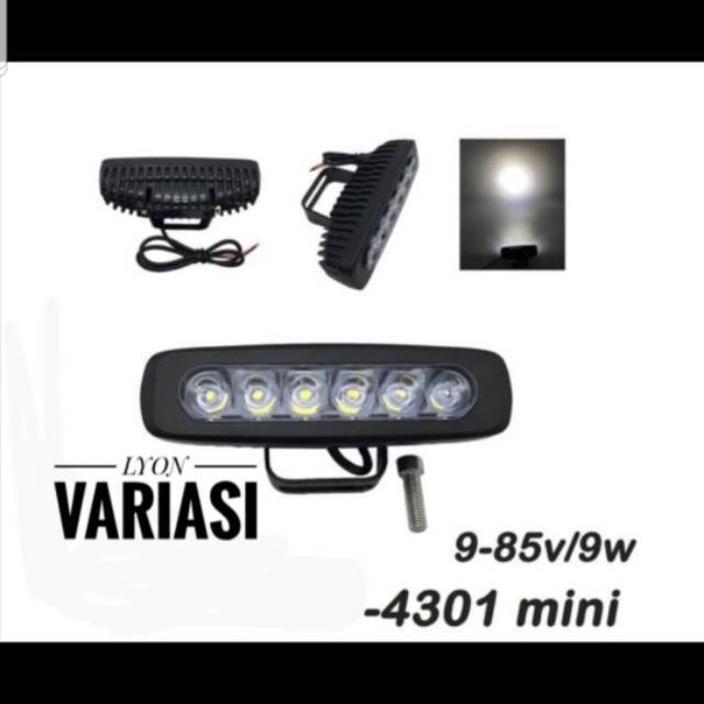 Lampu Tembak CWL Led Bar 6 Mata Cree Flash