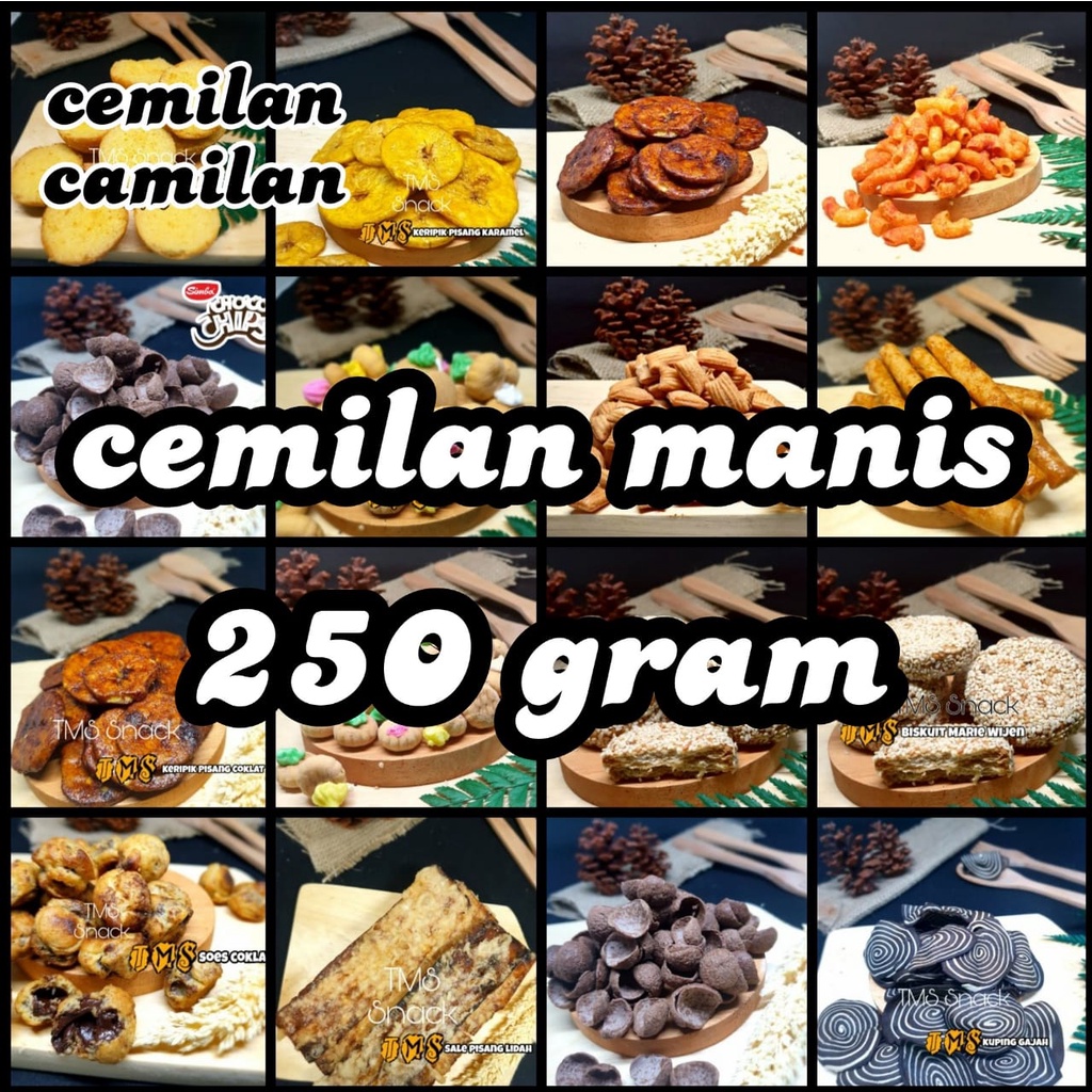 

TERLARIS Snack Kiloan Makanan ringan 250 Gram Cemilan camilan jajanan jadul snack zaman now manis