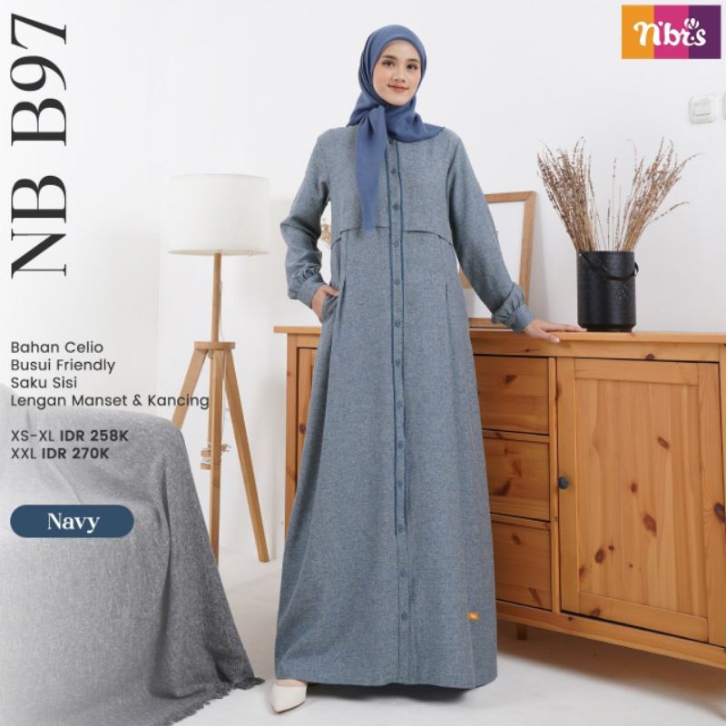 Baju Gamis nibras nbrs nb b97