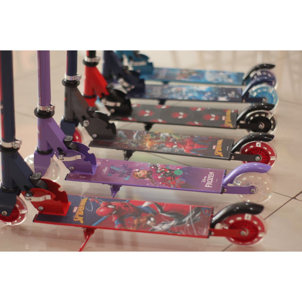 Khusus Gojek/Grab Instan Skuter Anak Roda 2 & 3  Element RMB SNI & Scooter RD3 D007 Avengers & Frozen Papan Skateboard Murah-7