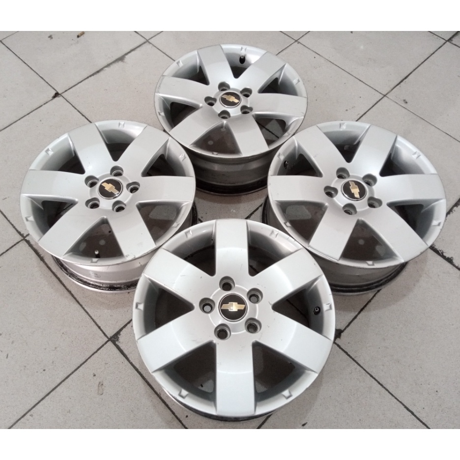 Velg Moobil Bekas Ori Copotan STD CAPTIVA R16 Hole 5X114,3 ET46 SILVER Untuk Mobil Captiva New Carry