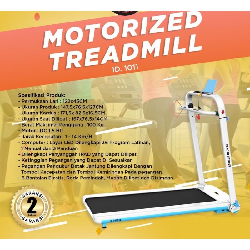 Treadmill Elektrik Idachi  ID 1011