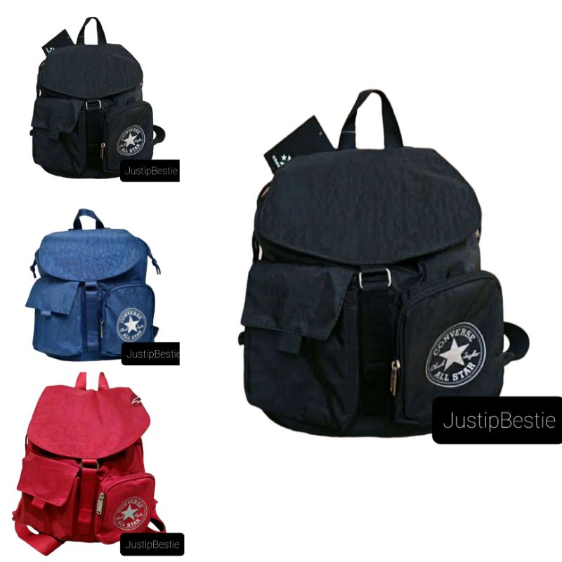 Tas Ransel Cewek Converse Original - Backpack Converse Wrinkle BEST SELLER