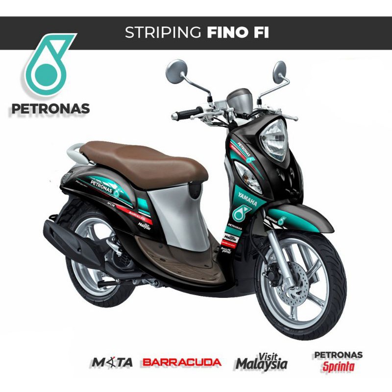 STRIPING STIKER LISSBODY YAMAHA FINO FI / MOTIP PETRONAS / DECAL STRIPING MOTOR FINO FI / SECAL FINO