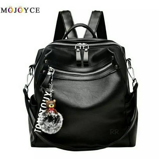 Free Pompom Tas Ransel Mojoyce VANESA / Backpack Stylish