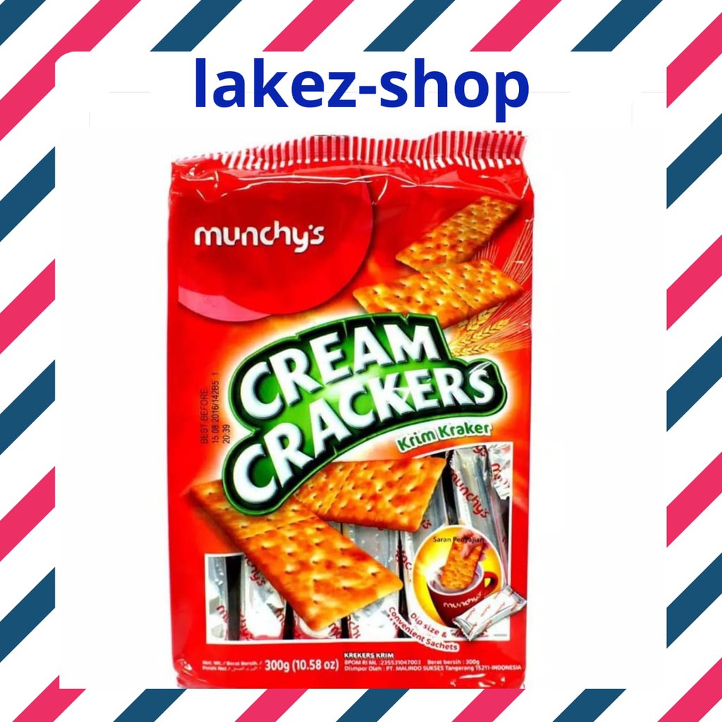 

Munchys Cream Crackers / Munchy's Krim Kraker / Biskuit Krim 300grm