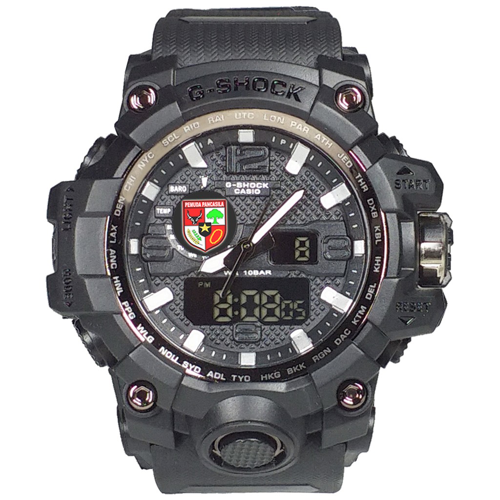 Exclusive Jam PP-PEMUDA PANCASILA Double Time (Full Black)