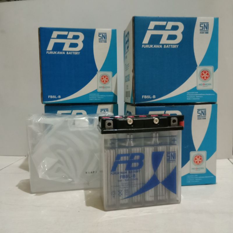 Jual AKI basah FB FURUKAWA FB5L-B | 12v-5ah | AKI motor | Shopee Indonesia