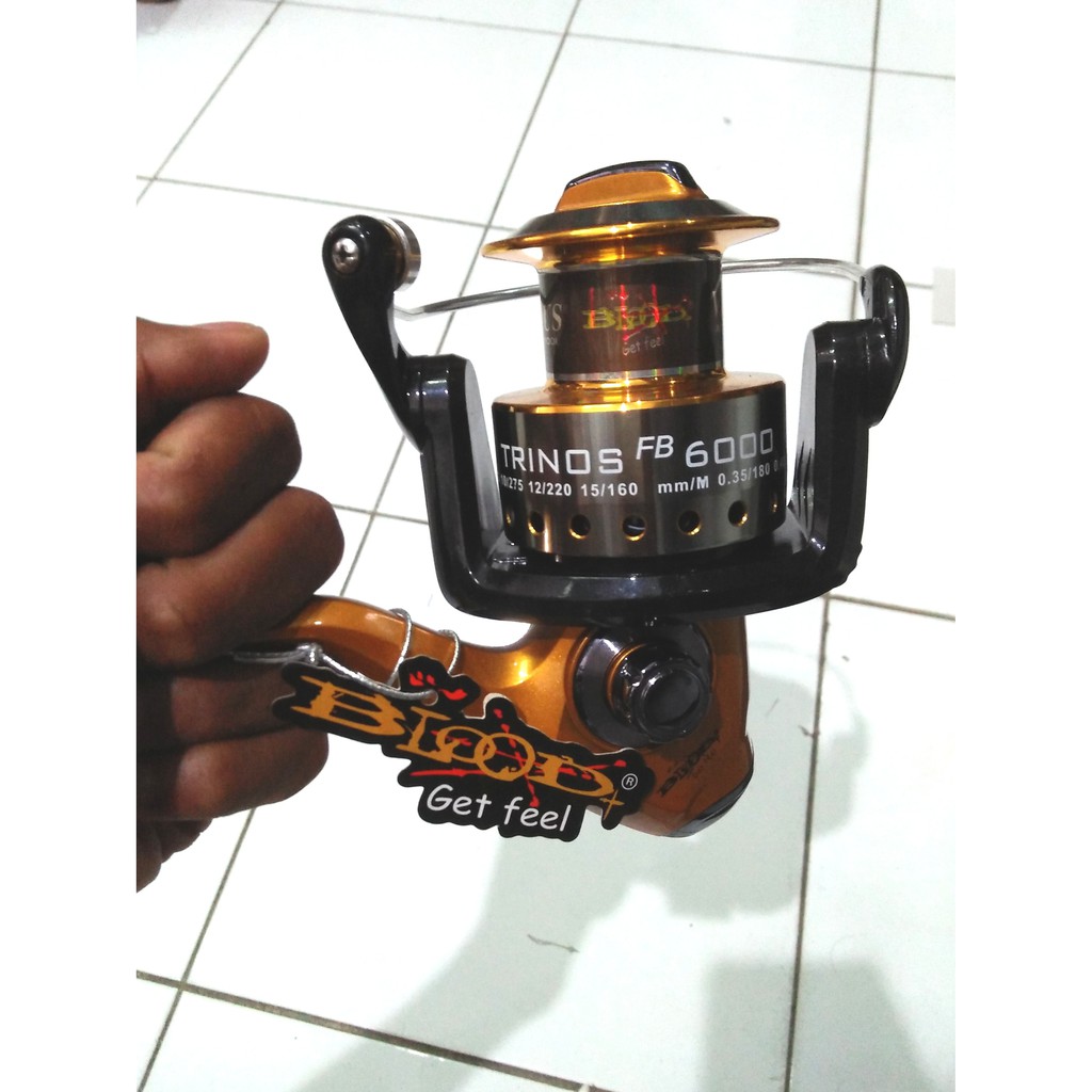REEL PANCING BLOOD TRINOS FB 6000 SPINNING REEL 6000 REEL MURAH REEL MUARA