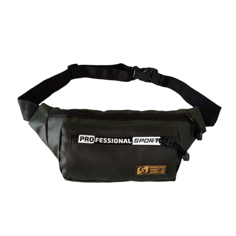 tas waistbag waterproof distro terbaru resleting professional sport