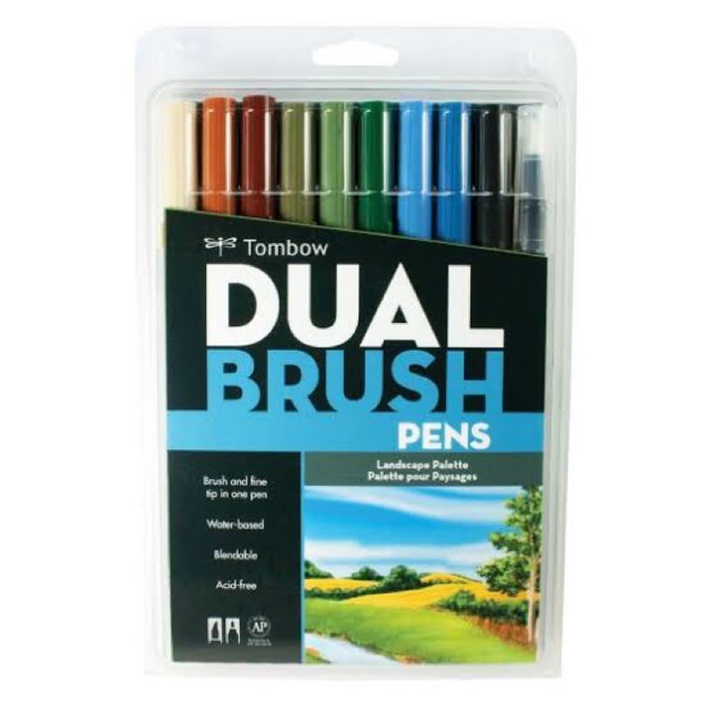 

Tombow ABT Dual Brush Pen, Landscape Palette Set 10 Color