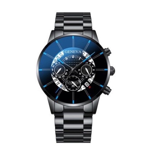 Jam tangan GENEVA pria jam tangan fashion sabuk kuarsa baru