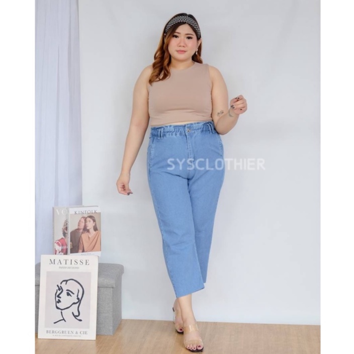 CELANA JEANS WANITA BF PAPERBAG -SYS CLOTHIER