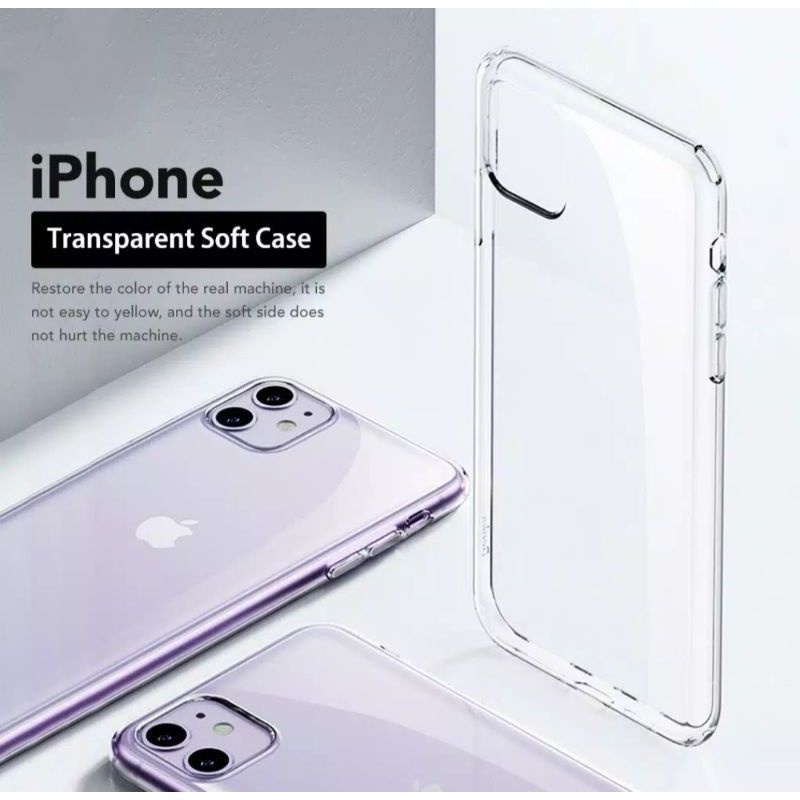 iPhone X Xs XR Xs Max Softcase HD Ultra Clear Soft Case Silicone Cover Bening