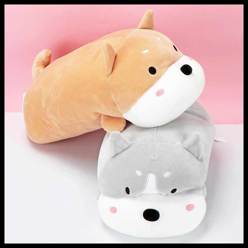 BISA COD MINISO BONEKA LUCU SHIBA INU BANTAL LEMPAR BANTAL TIDUR MAINAN MEWAH CUTE PLUSH TOY - 33CM 