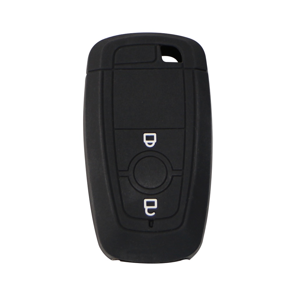 Silikon 2tombol Key Cover Case Holder Untuk Ford Ecosport Ranger Raptor Smart Keyless Protector