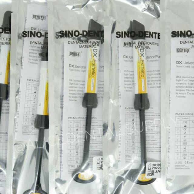 Alice dental DENTEX anterior XW komposit veneer gigi xtra extra white bahan tambal putih composite