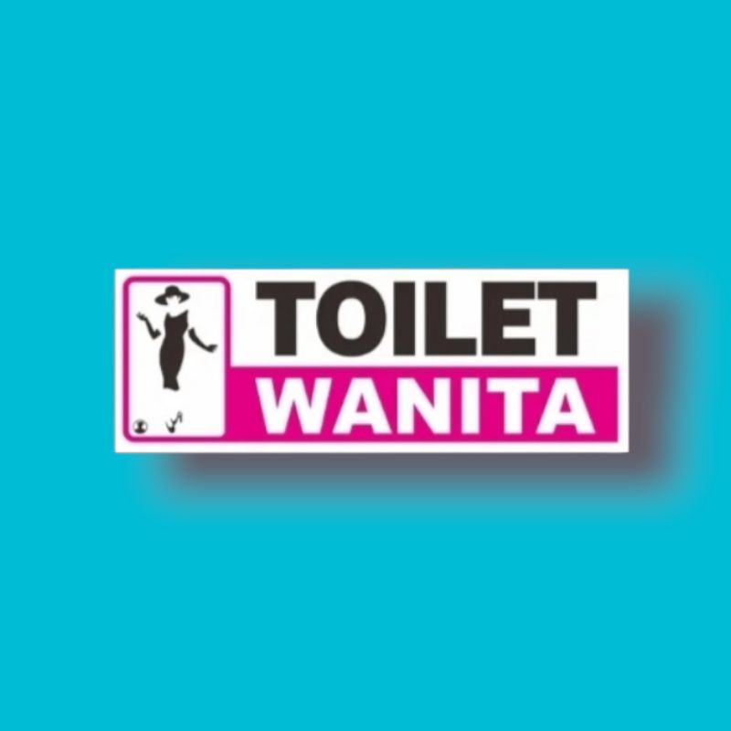 

sign acrylic TOILET WANITA