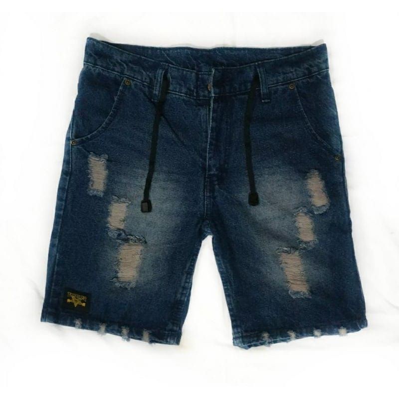 CELANA PENDEK JEANS SOBEK DISTRO//JEANS PENDEK SOBEK PRIA