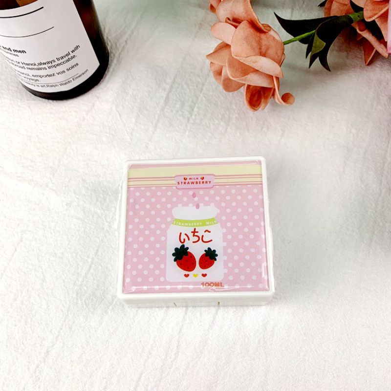 kotak soflen strawberry + kotak softlens CUTE KARAKTER lensa kontak softlens case ANEKA VARIAN