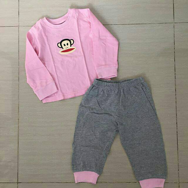 One Set Piyama Anak Paul Frank Naked Free / Baju Tidur Anak - Preloved