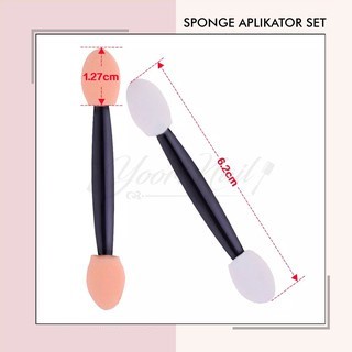 10pcs sponge aplikator sponge eyeshadow spons nail art sponge make up chrome mirror