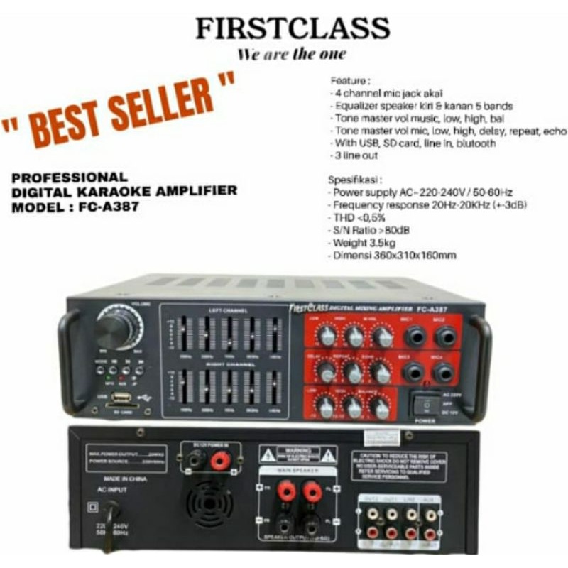 Power Amplifier FIRSTCLASS FC-A387