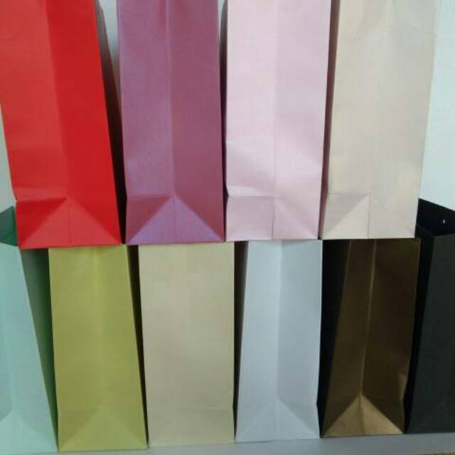 Paper bag warna dove polos etnik dan harga per pcs