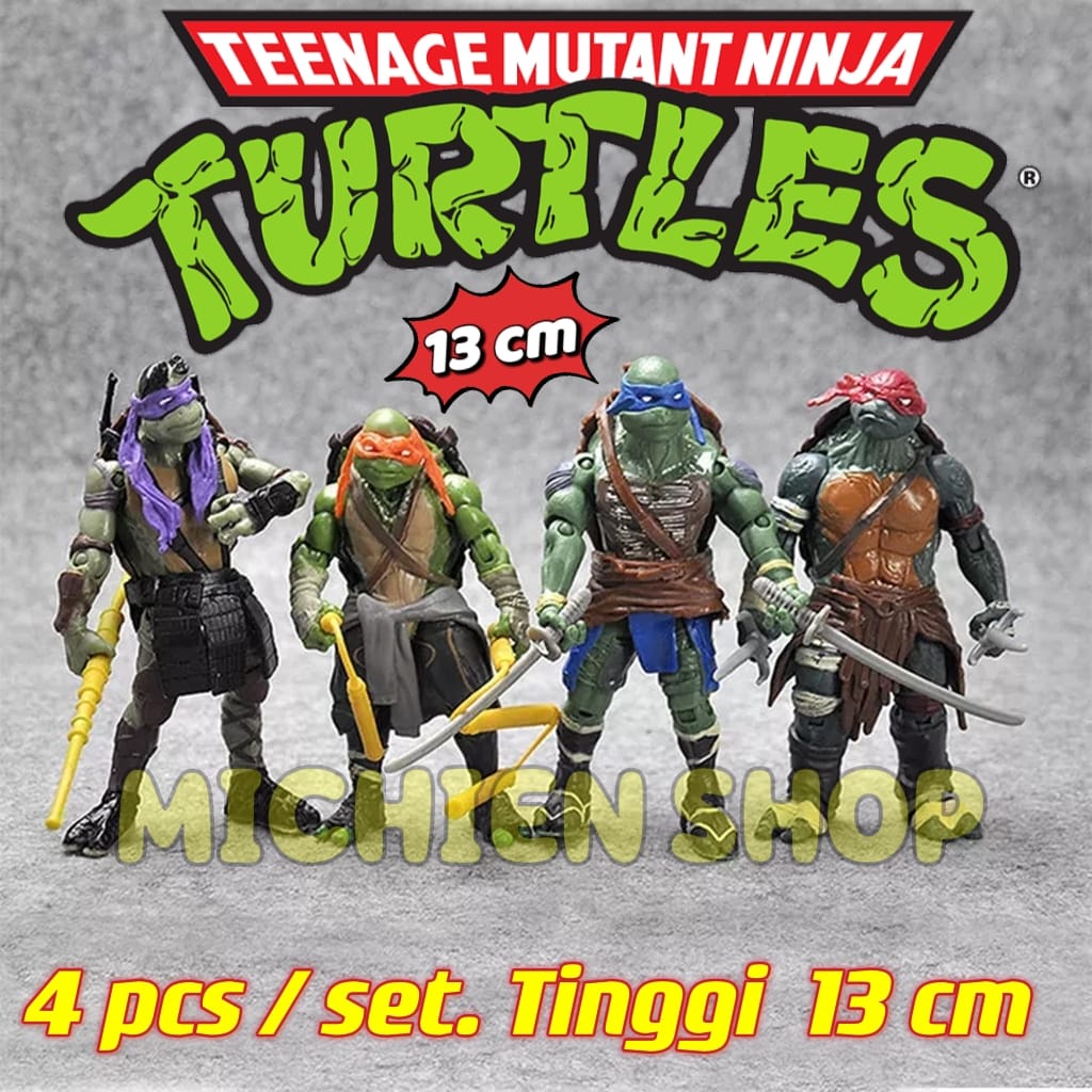 Kura Kura Ninja TMNT Ninja Turtles Set FIGURE murah