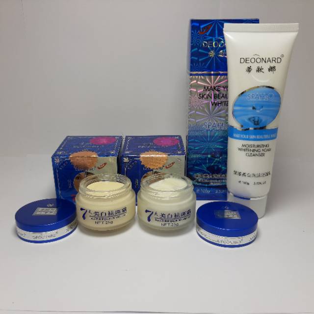 PAKET CREAM DEONARD BIRU SIANG MALAM ORIGINAL + FACIAL FOAM