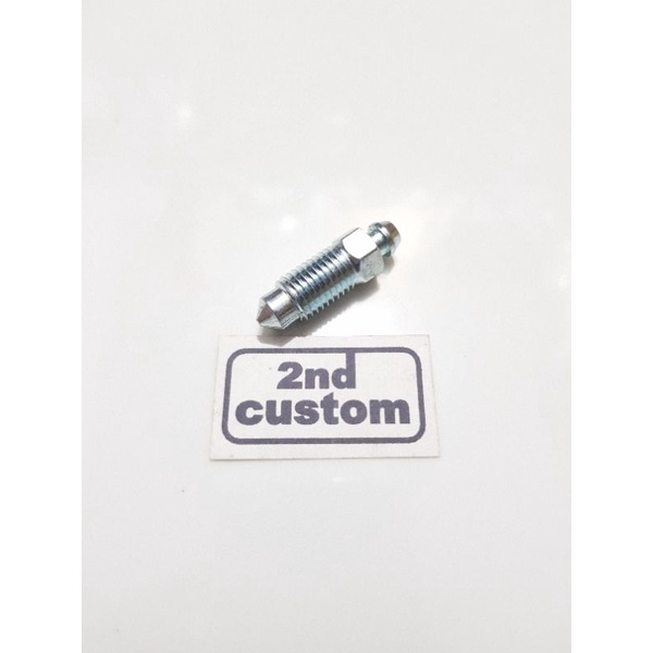 Baut drat kasar pembuangan angin minyak rem mobil ulir M10 x 1.25 kunci 10 bleeding oil oli bolt nep