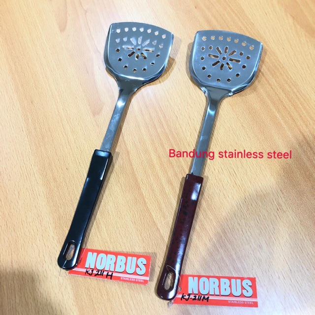 Susuk Sutil Spatula Stainless Steel Murah Gagang Plastik 211