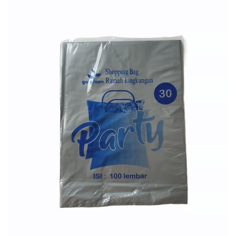 PARTY PLASTIK HD TANPA PLONG 30X40 ISI 100 LEMBAR PACKING ONLINE SHOP
