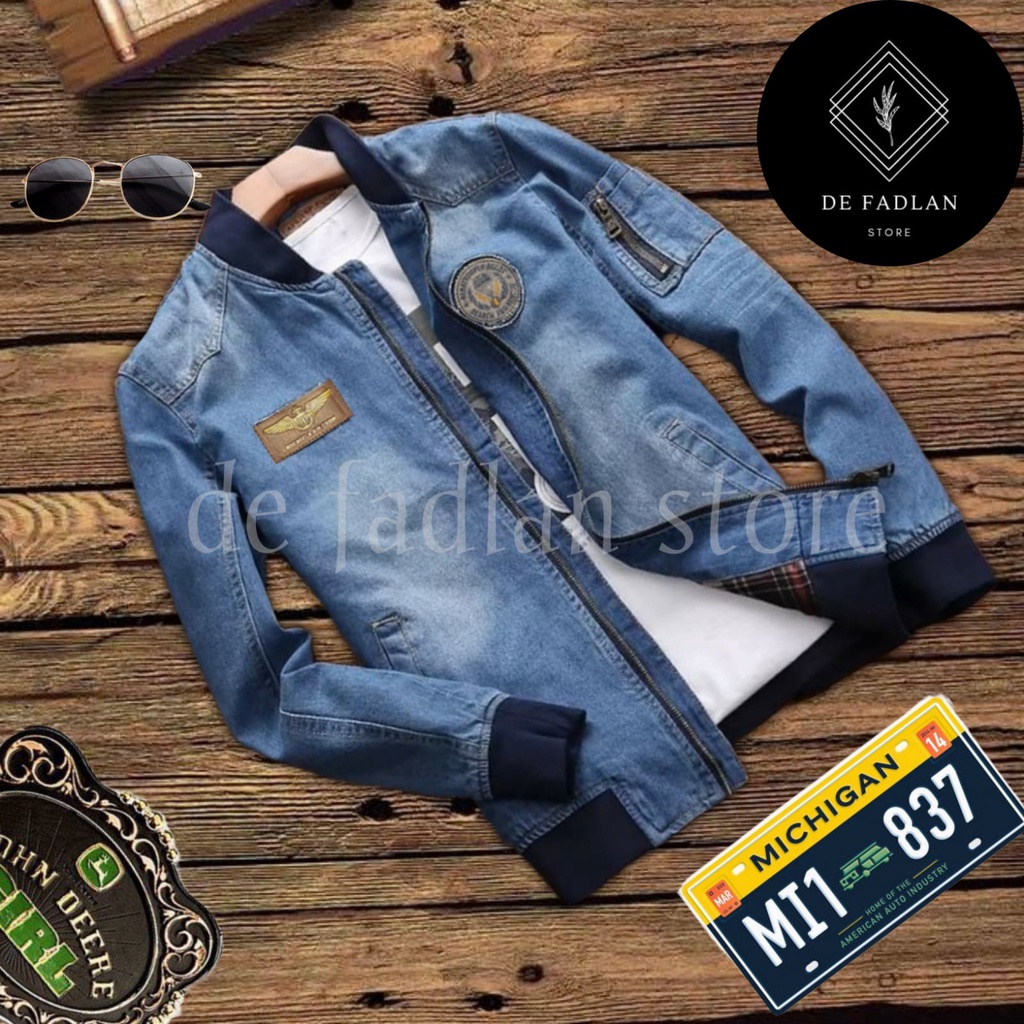 DSTORE [Bayar ditempat]Jaket Jeans Denim Zoman Sablon/Jaket Jeans levis Pria/Jaket jeans  terlaris / jaket valhalla / jaket tokyo revengers / jaket coach / jaket touman / jaket valhalla tokyo revengers / jaket terbaru 2021 / jaket cj / jaket tokyo manji-6